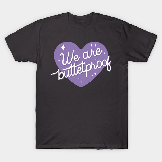 BTS we are bulletproof purple heart T-Shirt by Oricca